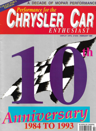 CHRYSLER CAR ENTHUSIAST 1993 FEB - DECODE '62-83, ENGINE BLOCK ID,ENGINE TRICKS